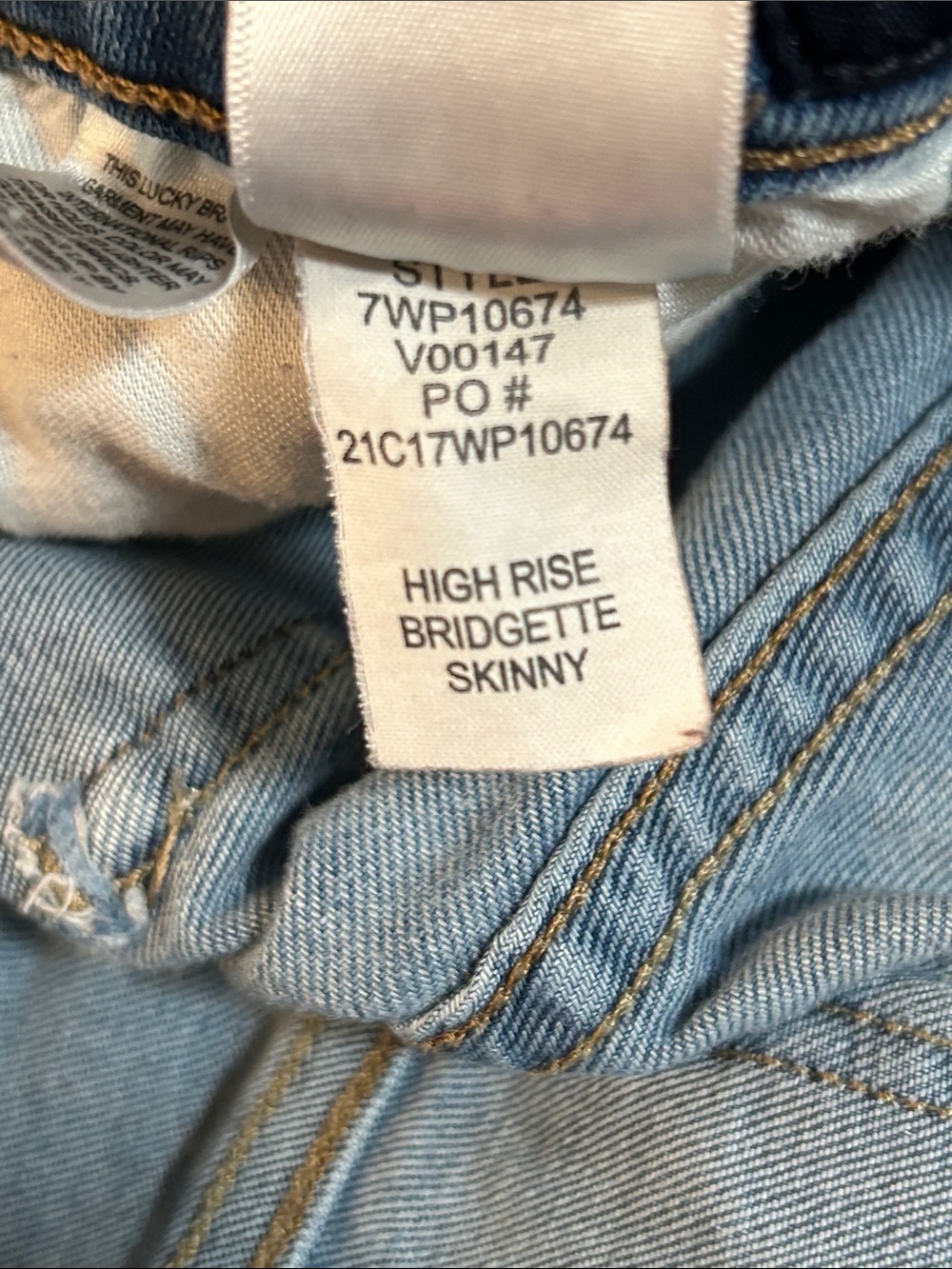 Lucky Brand Women’s Classic High-Rise Bridgette Blue Skinny Jeans Size 10/30 - Picture 7 of 7